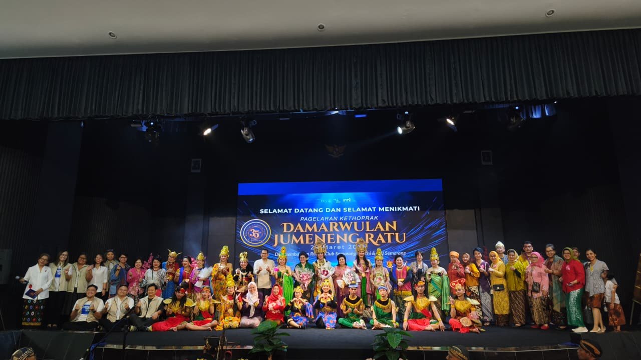 Rotary Club of Semarang Kunthi rayakan HUT ke-35 dengan pagelaran ketoprak Damar Wulan Jumeneng Ratu di Auditorium RRI Semarang, 29 Maret 2026. (FOTO: Public Image).
