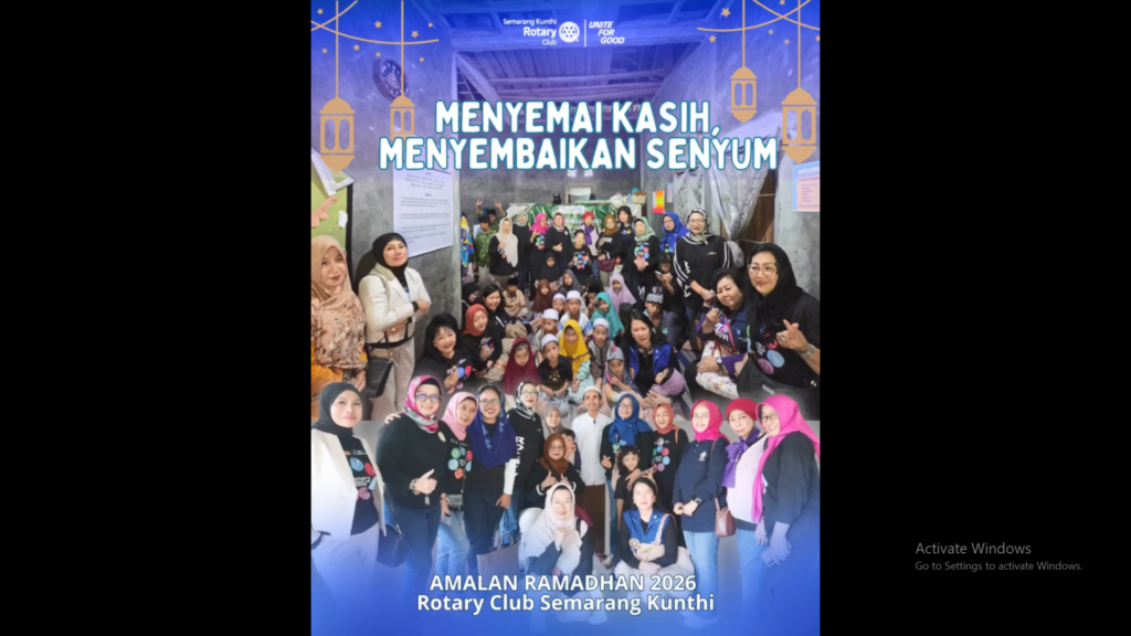Rotary Club Semarang Kunthi gelar anjangsana dan bakti sosial ke empat panti asuhan dalam program Amalan Ramadhan 2026.