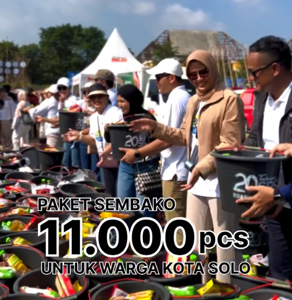 Rotary Club of Solo Kartini turut ambil bagian dalam upaya membantu masyarakat melalui penyaluran paket sembako